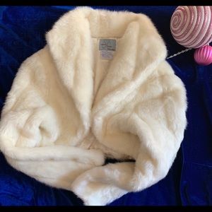 Faux Ivory fur Coat